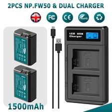 2× NP-FW50 Battery For Sony