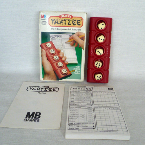 Vintage travel yahtzee game - vintage,