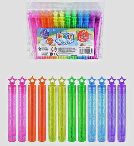 Neon bubble tubes star - bubble,