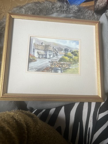 Signed watercolour painting - signed,
