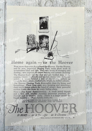 1920s hoover dusting - dusting, tools