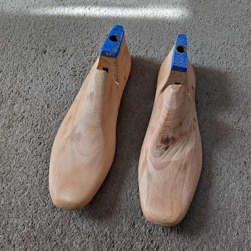 Wooden shoe boot - wooden, pair