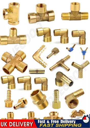 Metal brass straight hose - brass,