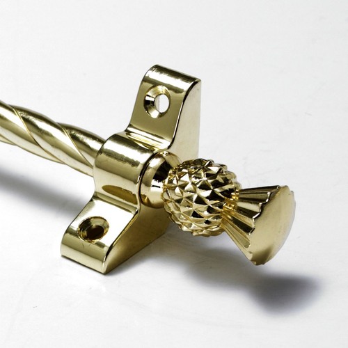 Polished brass stair rods - x,