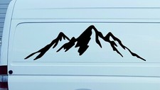 Mountain Range Caravan Campervan Motorhome Vinyl Window Sticker Car Decal Decor
