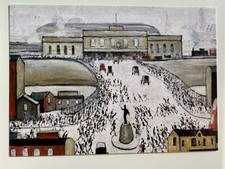 L.S. Lowry Station Approach Postcard A6 Royal Academy Art Official