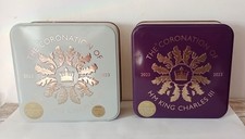 2 x M&S The Coronation Of King Charles III Empty Shortbread Tins