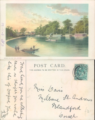 Barges the isis oxford - on,