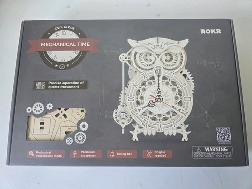 Rokr owl clock - mechanical, time