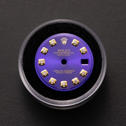 Rolex 26mm custom blue - rolex, diamond