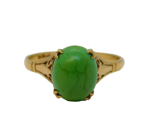 9ct yellow gold cabochon - 9ct,