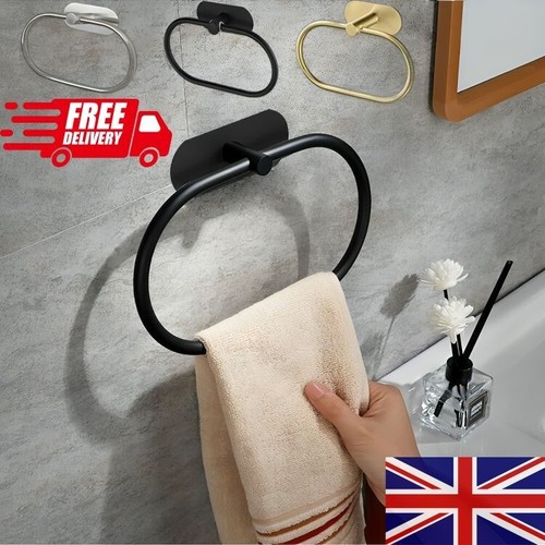 Bathroom towel ring - towel, rack