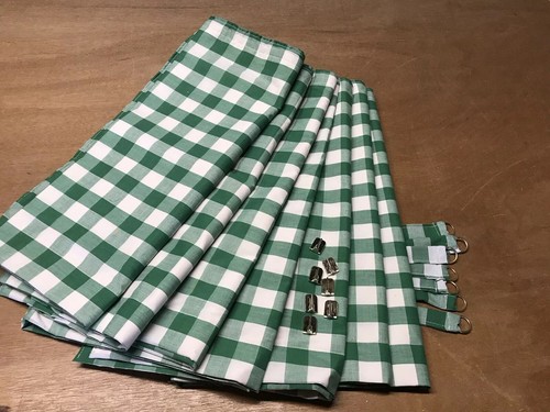 Gingham fabric both sides - both,