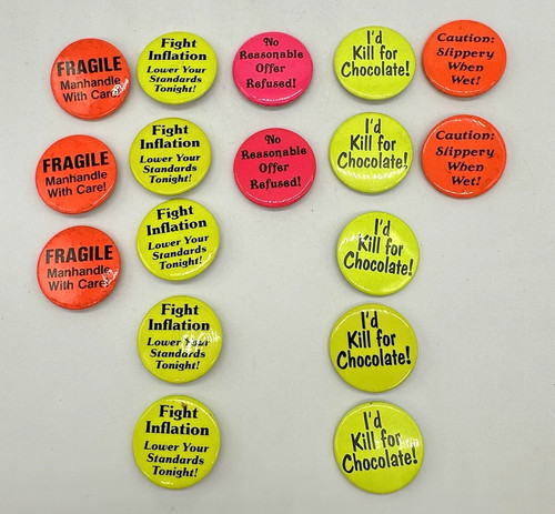 Pop culture button pins - 17,