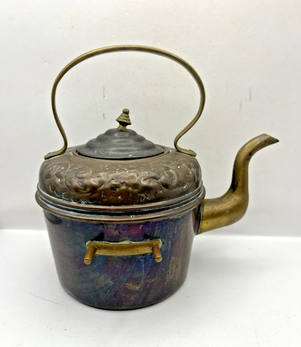 Vintage copper kettle - vintage, teapot