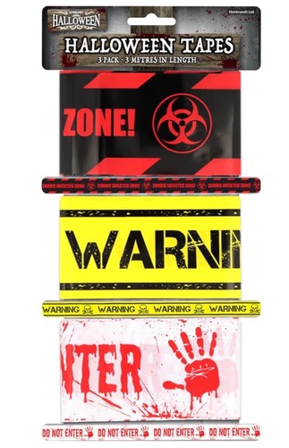 Halloween warning tape set - tape,