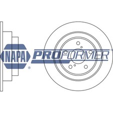 2x Brake Discs Solid For