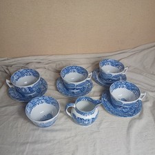 Spode blue italian large tea - italian,