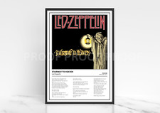 LED Zeppelin Stairway To Heaven Album Single Cover Poster / Music Gift