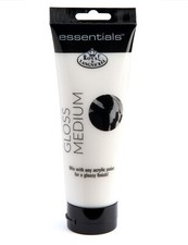 Royal Langnickel Acrylic Gloss Medium Artist 250ml Tube Adds Glossy Finish Clear