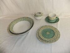 BHS - Valencia - vintage pottery stoneware green oven-to-table ware - 7B5C #