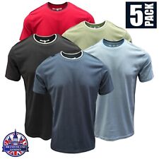 Men's T-Shirt 100% Cotton Heavy Blend 3 Pack 5 Pack High Quality Solid Tee Shirt