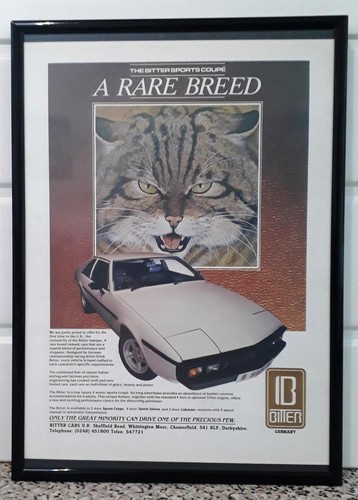 Framed original classic car - framed,