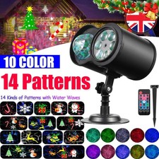 2IN1 Christmas Moving Laser LED Projector Light Xmas Party Outdoor LandscapeLamp