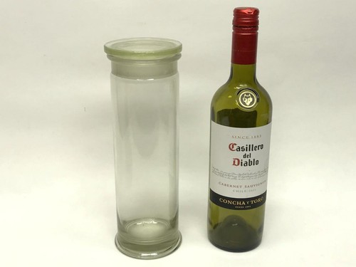 Large vintage glass laboratory - vintage,