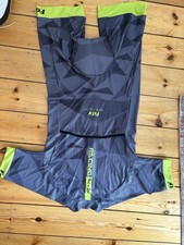 Fdx Cycling Skinsuit XL – Ride in Style – Aero One-Piece Suit Black/Yellow