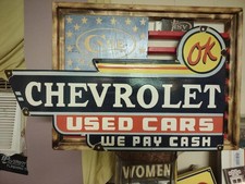 VINTAGE OK PORCELAIN OLD USED
