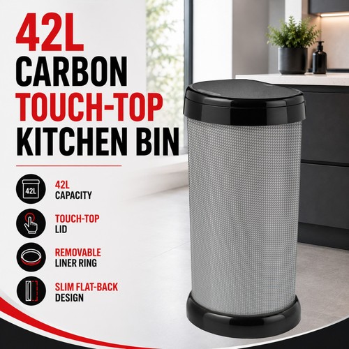 42l silver carbon touch lid - 42l,