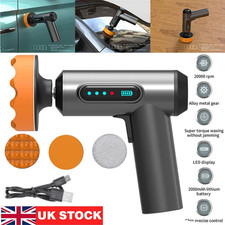 Car Polishing Machine Cordless Car Buffer Polisher USB Charging LED Display UK