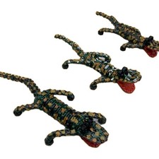 3x Crocodile Handmade