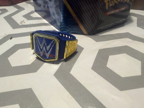 Blue universal title belt - blue,