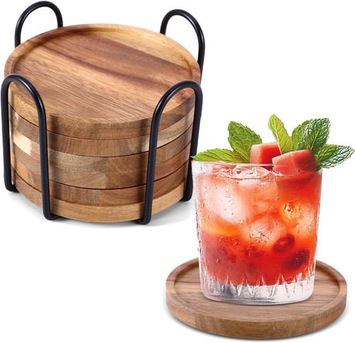 Ouzhou acacia wood coasters - ouzhou,