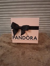 Empty Pandora Pink Gift Box With Bow , For Braclet ,   Inc White Inner Box