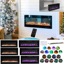 40-70" Fireplace Suite Surround Freestand Electric Fire Wall Mounted LED Flame