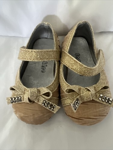 Dressy gold baby girl shoes - girl,