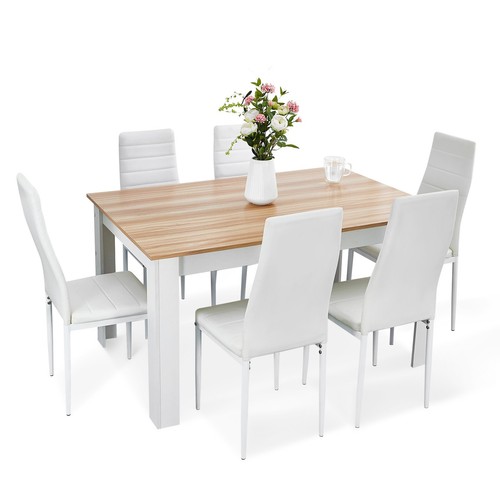 Oak dining table - table, 6