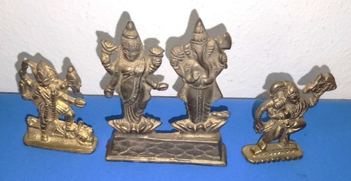 Brass hindu figures hand - 3,