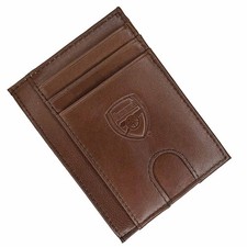 Arsenal FC Brown Leather Card Holder - Purses & Wallets