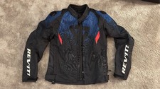 REV'IT QUANTUM 2 H2O BLACK BLUE WATERPROOF MOTORCYCLE JACKET TEXTILE SIZE S