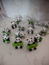  14pcs PVC Mini Panda Decoration Craft Miniature Panda Ornaments Handcraft Gift