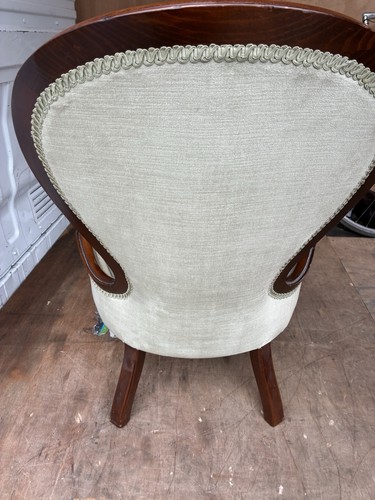 Chair and puffy - and,