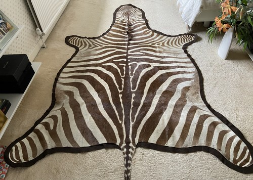 Vintage genuine zebra skin - genuine,