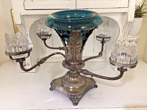 Antique silver plated epergne - plated,