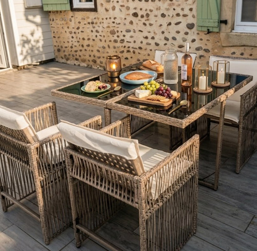 Piece beige poly rattan - 5,