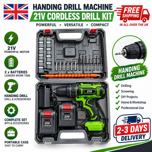 21v cordless drill - cordless, 2