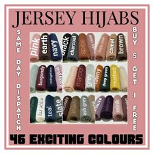 GOOD QUALITY JERSEY HIJAB SCARF SHAWL STRETCHY MAXI LYCRA WARM WRAP PLAIN